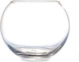 Glass Fish Bowl, Decorative Glass Bowl, Round Vase for Flowers and Decoration, Terrarium Bowl, Sphere Vase (11.5cmX14,5cm)