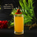 نظارات Buybox كريستال Highball ، نظارات مضلعة ، كوكاتيل ، عصير ، شاي مثلج ، ماء ، أكواب قهوة زجاجية ، طقم أواني شرب ثقيلة طويل القامة من 4 ، (14.7 أونصة)