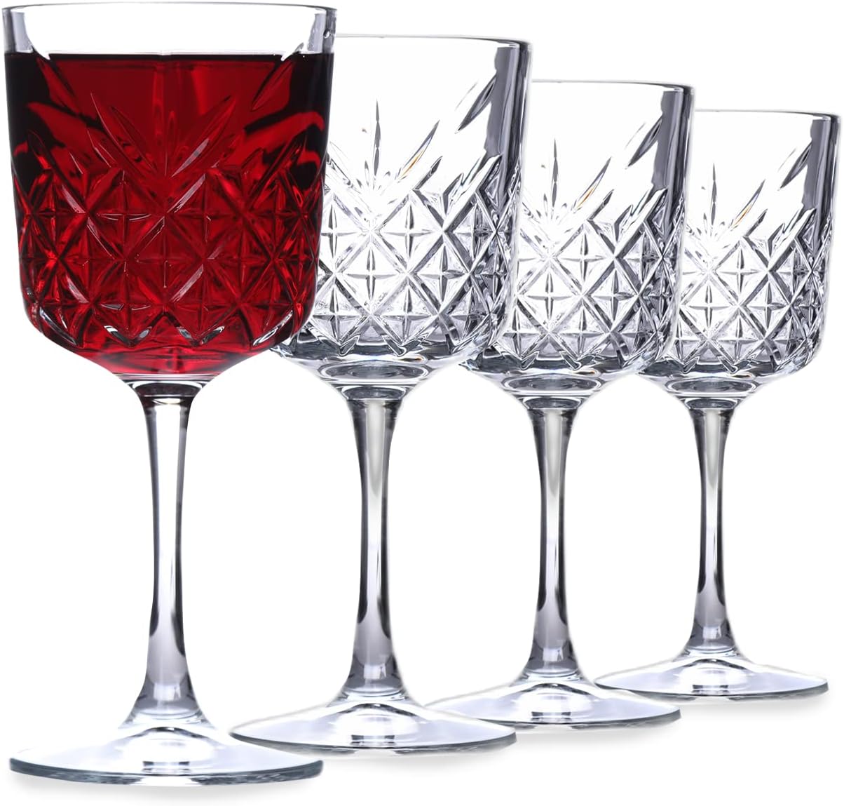 Vintage Coupe Wine Glasses Set of 4 (11oz/330ml). Champagne, Cocktail, Wine Glasses, White and Red Wine Glasses, Port Glasses, Crystal Wine Glasses