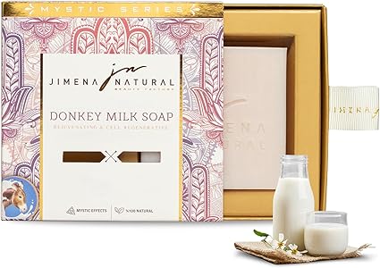 Donkey Milk Soap for Rejuvenating, Moisturizing and hydrating Soap Bar for Face and Body with Giftable Box (5 fl oz/ 150ml)