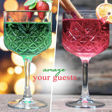 Extra Large Glass Queen Goblet, Vintage Coupe Glasses, Big Wine Glasses. Cocktail, Champagne, Margarita. Long Stem Glassware (16.9oz/500ml) (Queen Set of 2)